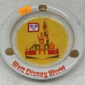 Vintage Walt Disney World Ashtray Cinderella Castle Japan 1970s Disney Parks